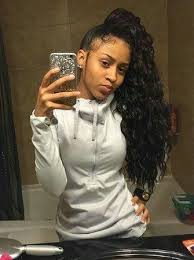 Pin By Vanissa Myvett On Head Crowns Black Ponytail Hairstyles Hair Styles Side Ponytail Hairstyles