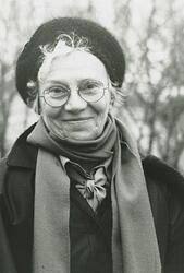 Bengt Schlasberg och Lennart Matérn med Rotarystipendiaterna George Durbin  och Marion Ziegler. -Landskrona museum