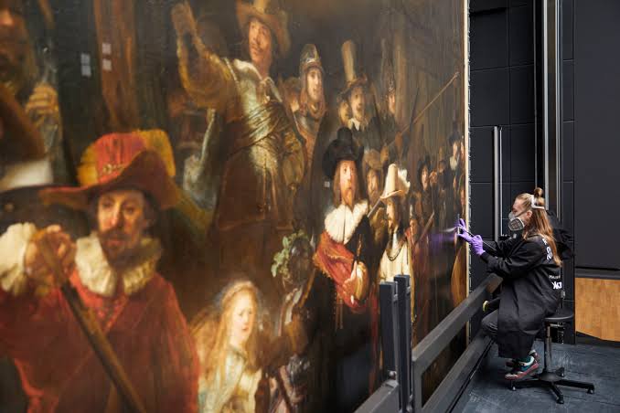 Related video: Rembrandt’s ‘The Night Watch’ is being restored, and the  public are invited to watch