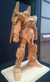 Gundam Guy Gundam Wood Art On Display Tokyo Japan Wood Art Gundam Wood