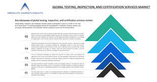 Partnering with absolute mobile drug testing ensures you have a trusted partner as you navigate your employment needs today and in the future. Testing Inspection And Certification Services Market By Current Industry Status Growth Opportunities Top Key Players And Forecast Till 2027 A Report By Absolute Markets Insights