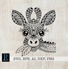 Download Excited To Share The Latest Addition To My Etsy Shop Zentangle Giraffe Svg Mandala Giraffe Svg Giraffe Mandala Design Art Mandala Drawing Colorful Drawings