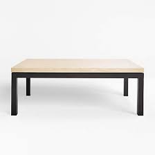 Refresh your living room décor with this white parsons coffee table. Parsons White Marble Top Dark Steel Base 48x28 Small Rectangular Coffee Table Reviews Crate And Barrel