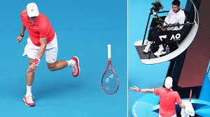The tennis racquet that denis shapovalov uses is the yonex vcore 95. Australian Open 2020 Denis Shapovalov Slams Umpire In Meltdown