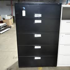 Accented with simple modern silver colored handles, the top two drawers are useful for files, papers, books while the bottom drawer can fit standard or legal sized hanging folders. Used Lateral File Cabinet Used Office Furniture Chattanooga