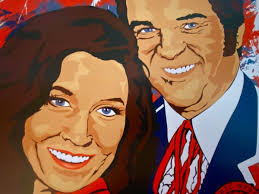 LORETTA LYNN autographed SIGNED Limited RARE Conway Twitty Tribute ART  POSTER