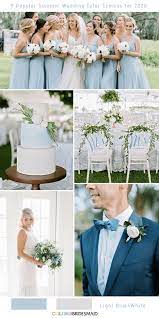 Summer weddings are famous for their bright colors, classic white reception details, and more casual themes like nautical we have 10 great summer wedding color palette ideas for every type of bride! 9 Popular Summer Wedding Color Combos For 2020 Colorsbridesmaid