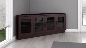 On the general panel of the. Corner Tv Stand And Media Console In A Wenge Finish Furnitech