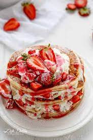 More images for strawberry shortcake pancakes recipe » Strawberry Shortcake Greek Yogurt Pancakes