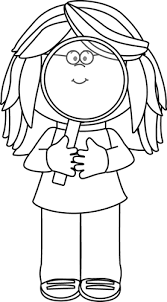 Black And White Girl Holding A Magnifying Glass Clip Art Black And White Girl Holding A Magnif Black And White Girl Clip Art Black And White Magnifying Glass