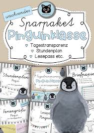 Pinguinklasse Wachsendes Sparpaket Stundenplan Lesepass Etc Unterrichtsmaterial In Den Fachern Daz Daf Deutsch Englisch Fachubergreifendes Franz Erste Klasse Unterrichtsmaterial Grundschulmaterial