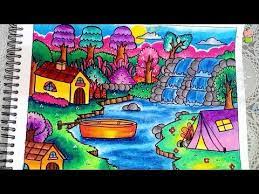 Download now cara menggambar air terjun wikihow. Cara Menggambar Pemandangan Alam Air Terjun