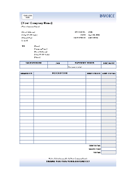 Download Free Excel Invoice Templates Invoice Template Invoice Templates Invoice Template Word