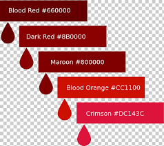 color chart blood color scheme red blood png clipart free