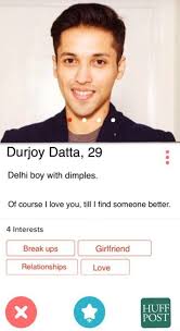 That means no sanskaari ads. 12 Tinder Profiles Of Indian Writers You Might Like To Swipe Right On Huffpost None