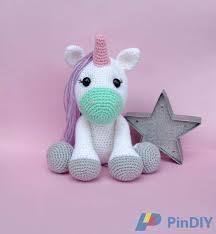 Unicorn Tek Boynuzlu Pembe At Tarifi Aciklamali Modellerimiz Sevimli Tig Isi Krose Dikisler Orgu Projeleri