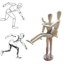 This video describes how to draw a common art prop, a mannequin or manikin. Wooden Wood Human Figure 8 Inch Unisex Manikin Mannequin Drawing Model Mannequin Drawing Human Figure Model Drawing