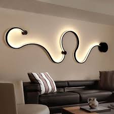 Moderne Minimalistischen Kreative Wand Lampe Schwarz Weiss Led Innen Wohnzimmer Schlafzimmer Nacht Wand Lichter Ac96 En 2020 Parement Mural Deco Maison Deco Interieure