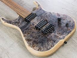 Skervesen Raptor 6 Electric Guitar Poplar Burl Top Standard Graphite Hard Case Guitar Electric Guitar Hardcase