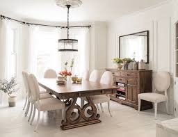 These White On White Chairs From The Champlain Collection Let The Sculptural Table Take The Spotlight Chic Dining Room Furniture Dining Room Inspiration