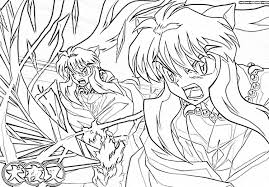 Face of beautiful and sweet kagome. Free Printable Inuyasha Coloring Pages For Kids