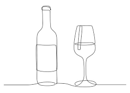 How to draw a wine glass and bottle. Free Vector Template Of Luxury Wine List