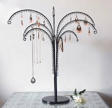 Buy top selling products like wall mount jewelry organizers (set of 2) and ampersand® large 263 search results for. High Quality Metal Earring Dislay Tree Jewelry Holder Necklace Hanger Bracelet Showing Rack Earring Hanging Shelf Props Showcase Buy At The Price Of 37 99 In Aliexpress Com Imall Com
