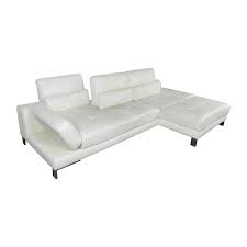 What kind of couch is white with leather? 72 Off Mobilia Mobilia Canada Funktion White Leather Sectional Sofas