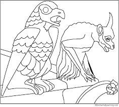There are many others in halloween monsters coloring pages. Notre Dame Gargoyles Coloring Page Enchantedlearning Com Notre Dame Gargoyles Gargoyles Monster Coloring Pages