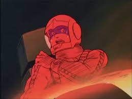 髭人 On Twitter アムロ の ガンダム が盾で押し出した後で シャア の ジオング が放ったビームに当たってしまったという不運なジオン兵である ひ 火が 母さーん 南無