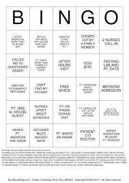 Bingo Cards To Print Free Uk Randomly Generated Nurse Bingo Card Nurse Party Nurse Bingo Is Fun And Easy To Play For Everyone Buzzbuzzbingo Is Home To The Nurse Games Nurse Party Bingo