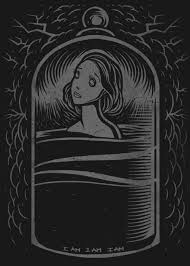 Davequiggle Illustration Inspired By Sylvia Plath The Bell Jar Available From Miles To Go Clothing Among Other Literary I Art The Bell Jar Illustration Art