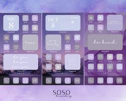 Purple Lavender Lilac Aesthetic 224 Iphone Ios 14 App Icons Etsy In 2020 App Icon Inspiration App Homescreen