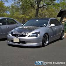 Fit 03 07 Honda Accord Headlights Driving Head Lamps Pair Jdm Black Replacement Autos Perros