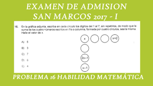 Habilidad Matematica Problema 16 Razonamiento Logico Youtube