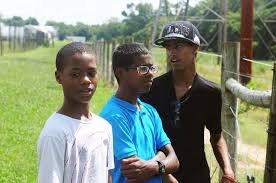 From left to right) Jeremiah, Charles and Cantrell