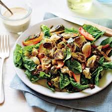 Roasted Brussels Sprout And Apple Salad Recipe Vegetarian Recipes Healthy Recipes Healthy Recipes