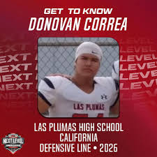 🚨 Meet Donovan Correa! 🚨 We're excited to introduce our new Defensive  Lineman from Las Plumas High School in California. Donovan, who you can  find