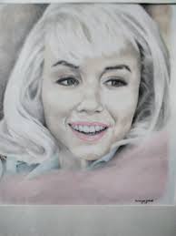 Charcoal drawing of Marilyn Monroe in Crafty Fun Group