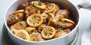 Poulet Au Citron Et Au Thym Recept Kip Met Citroen Kip Voedsel Ideeen