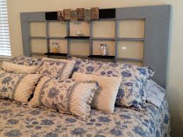 Glass Paned Door Turned Into Headboard Headboard Bedroom Diy Door Headboard