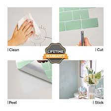 Tic tac tiles peel and stick self adhesive removable stick on kitchen backsplash bathroom 3d wall sticker wallpaper tiles in polito designs grigio 5 sheets. Tic Tac Tiles 5 Sheets 12 X 12 Peel And Stick Self Adhesive Removable Stick On Kitchen Backsplash Bathroom 3d Wall Sticker Wallpaper Tiles In Subway Designs In Subway Mint Pricepulse