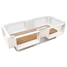 Fit small space:small table need less space to put it.you can put it on the bed or on the floor to enjoy your food with your friend.there are canvas basket to store book,snack. Jean Maneval Mod Space Age Coffee Table With Rattan Basket Storage At 1stdibs