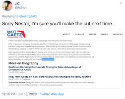 Six years ago, florida rep. Matt Gaetz Son Nestor Reveal Know Your Meme
