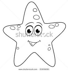 Cute Spotted Starfish Is Smiling Cartoon Starfish Starfish Drawing Cartoons Vector