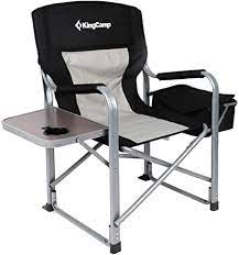 Quick menu  show review of top five oniva chairs. Amazon Com Kingcamp Heavy Duty Steel Camping Folding Director Chair With Cooler Bag And Side Table Sports Outdoors