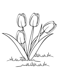 Tulip Coloring Pages To Print In 2020 Rose Coloring Pages Coloring Pages To Print Flower Coloring Pages