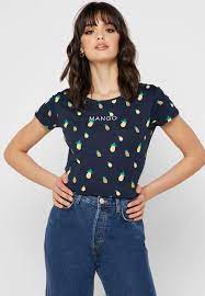 Great fashion comes from having options and finding what works. Buy Mango Prints Brand Logo Printed T Shirt For Women In Mena Worldwide 43060846