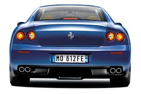Blue Ferrari 612 Scaglietti Rear View Car Picture Car Hd Wallpaper