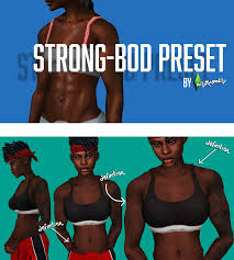Пресет женского тела | revised first body preset by dumbabysims. Estrojan S Strong Bod Preset My First Playing Sims 4 Sims 4 Sims 4 Body Mods Sims 4 Characters